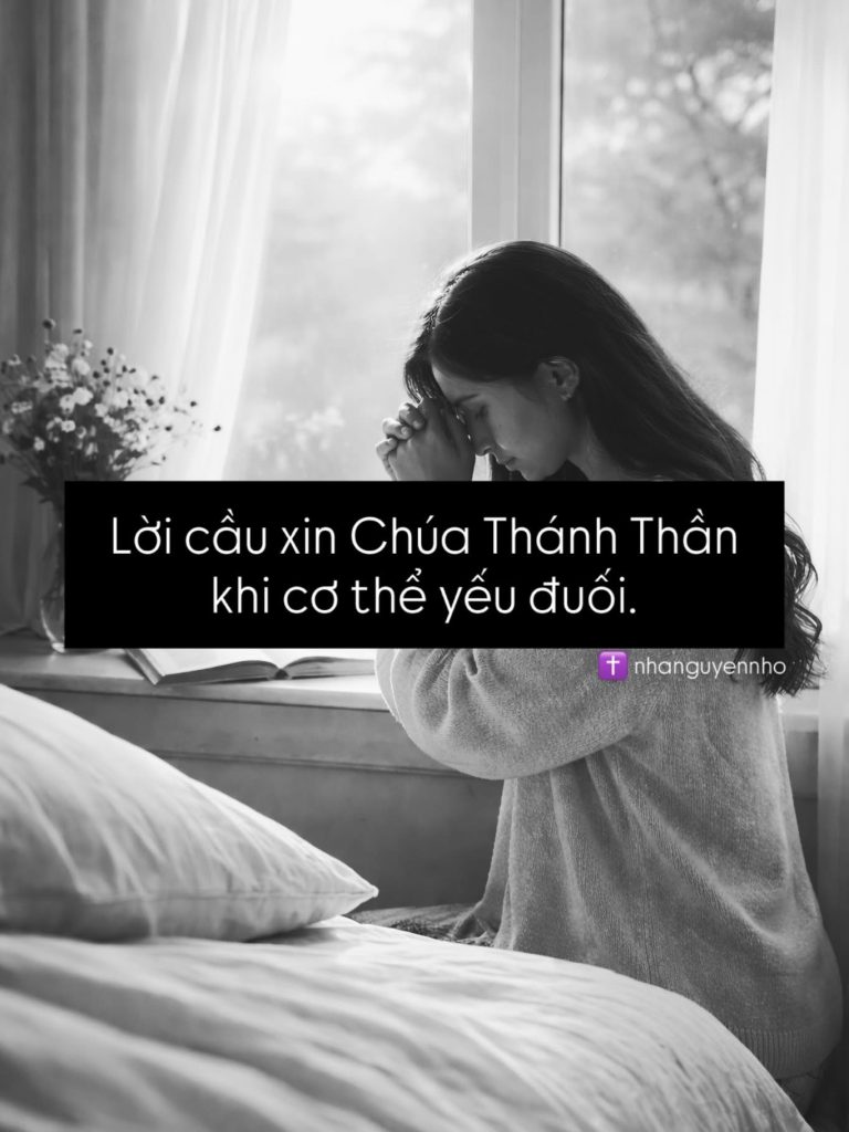 Lời Cầu Xin Chúa Thánh Thần Khi Thân Thể Yếu Đuối
